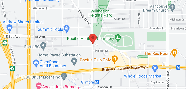 map of 3303 1788 GILMORE AVENUE
